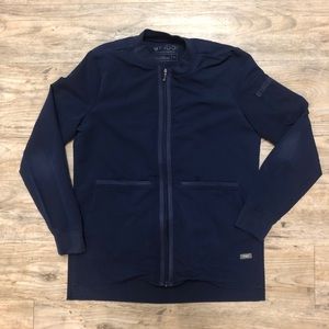 Figs Navy Bellery Scrub Jacket